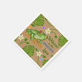 Luau Summer Party Tropical Frog Hawaiian Beach Fun Serviette (Ecke)