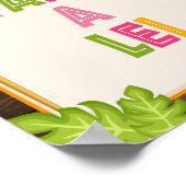 Luau-Take-a-Lei-Schild Poster (Ecke)