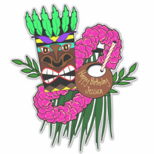 Luau Theme Aufkleber