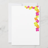 Luau Theme Bowling Einladung (Rückseite)