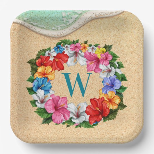 LUAU Theme Pappteller (Vorderseite)