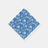 LUAU TIKI DESIGN (HELLBLAU) SERVIETTE (Ecke)