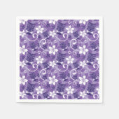 LUAU TIKI DESIGN (LILA) SERVIETTE (Vorderseite)