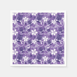 LUAU TIKI DESIGN (LILA) SERVIETTE