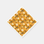 LUAU TIKI DESIGN (ORANGE) SERVIETTE (Ecke)