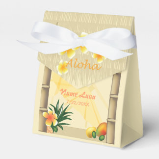 Luau Tiki Hut Gastgeschenk Box Geschenkschachtel