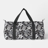 LUAU TIKI MUSTER (HOLZKOHLE) DUFFLE BAG (Vorderseite)