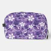 LUAU TIKI MUSTER (LILA) DOPP KIT WASCHBEUTEL (Vorderseite)