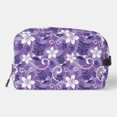 LUAU TIKI MUSTER (LILA) DOPP KIT WASCHBEUTEL (Rückseite)