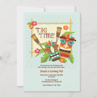 Luau Tiki Party Einladung