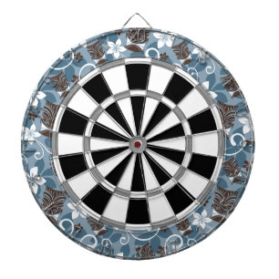 LUAU TIKI PATTERN (BLAU) DARTSCHEIBE
