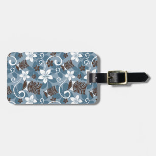 LUAU TIKI PATTERN (BLAU) GEPÄCKANHÄNGER