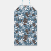 LUAU TIKI PATTERN (BLAU) GESCHENKANHÄNGER (Vorderseite)