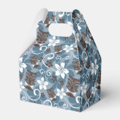LUAU TIKI PATTERN (BLAU) GESCHENKSCHACHTEL (Rückseite)
