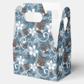 LUAU TIKI PATTERN (BLAU) GESCHENKSCHACHTEL (Geöffnet)