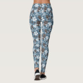 LUAU TIKI PATTERN (BLAU) LEGGINGS (Rückseite)