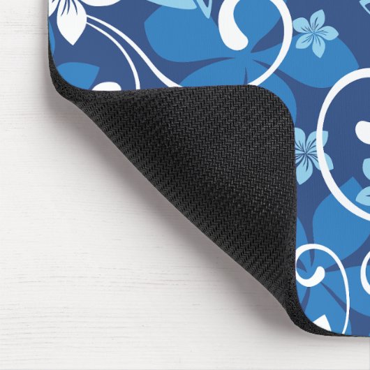 LUAU TIKI PATTERN (BLAU) MOUSEPAD (Ecke)