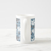 LUAU TIKI PATTERN (BLAU) PORZELLANTASSE (Rückseite)