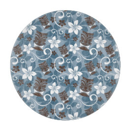 LUAU TIKI PATTERN (BLAU) SCHNEIDEBRETT