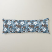 LUAU TIKI PATTERN (BLAU) SEITENSCHLÄFERKISSEN (Rückseite)