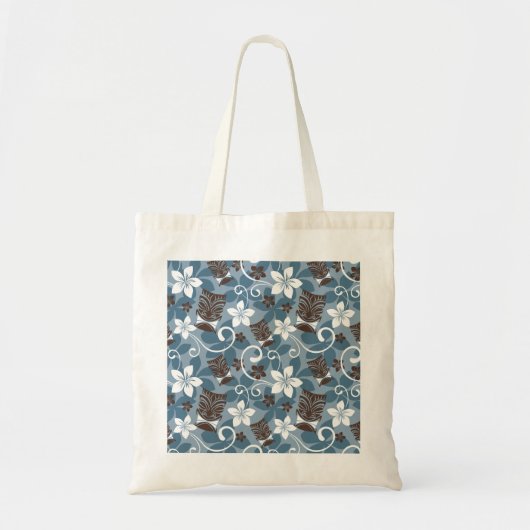 LUAU TIKI PATTERN (BLAU) TRAGETASCHE (Vorne)