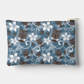 LUAU TIKI PATTERN (BLAU) ZUBEHÖRTASCHE (Rückseite)