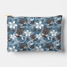 LUAU TIKI PATTERN (BLAU) ZUBEHÖRTASCHE