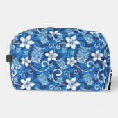 LUAU TIKI PATTERN (BRIGHT BLUE) DOPP KIT WASCHBEUTEL (Vorderseite)