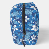 LUAU TIKI PATTERN (BRIGHT BLUE) DOPP KIT WASCHBEUTEL (Rechts)