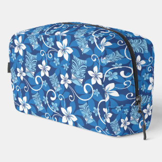 LUAU TIKI PATTERN (BRIGHT BLUE) DOPP KIT WASCHBEUTEL