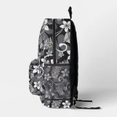 LUAU TIKI PATTERN (CHARCOAL) BEDRUCKTER RUCKSACK (Rechts)