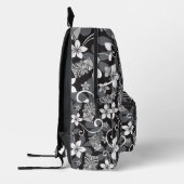 LUAU TIKI PATTERN (CHARCOAL) BEDRUCKTER RUCKSACK (Links)