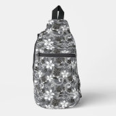 LUAU TIKI PATTERN (CHARCOAL) CROSSBODY BAG (Vorderseite)