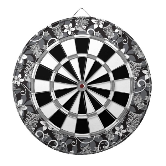 LUAU TIKI PATTERN (CHARCOAL) DARTSCHEIBE (vorne)