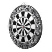 LUAU TIKI PATTERN (CHARCOAL) DARTSCHEIBE (Vorderseite rechts)