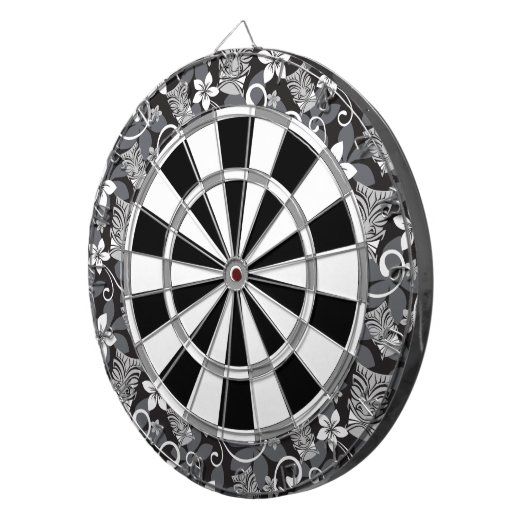 LUAU TIKI PATTERN (CHARCOAL) DARTSCHEIBE (Vorderseite rechts)