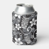 LUAU TIKI PATTERN (CHARCOAL) DOSENKÜHLER (Kanne Vorderseite)