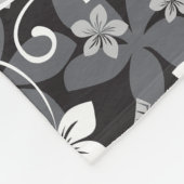 LUAU TIKI PATTERN (CHARCOAL) FLEECEDECKE (Ecke)