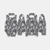 LUAU TIKI PATTERN (CHARCOAL) GESCHENKSCHACHTEL (Ungefaltet)