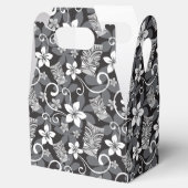 LUAU TIKI PATTERN (CHARCOAL) GESCHENKSCHACHTEL (Geöffnet)