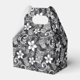 LUAU TIKI PATTERN (CHARCOAL) GESCHENKSCHACHTEL