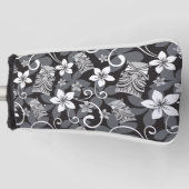 LUAU TIKI PATTERN (CHARCOAL) GOLF HEADCOVER (Vorderseite)