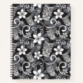 LUAU TIKI PATTERN (CHARCOAL) NOTIZBLOCK (Vorderseite)