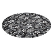 LUAU TIKI PATTERN (CHARCOAL) SCHNEIDEBRETT (Ecke)