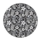 LUAU TIKI PATTERN (CHARCOAL) SCHNEIDEBRETT (Vorderseite)
