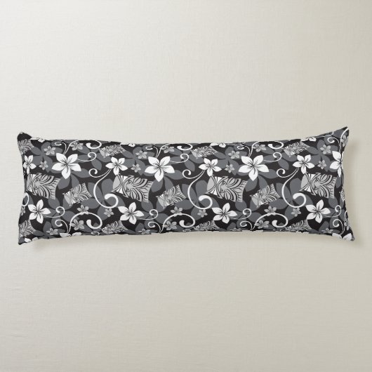 LUAU TIKI PATTERN (CHARCOAL) SEITENSCHLÄFERKISSEN (Rückseite)