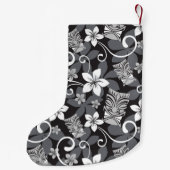 LUAU TIKI PATTERN (CHARCOAL) SMALL CHRISTMAS STOCK KLEINER WEIHNACHTSSTRUMPF (Rückseite)