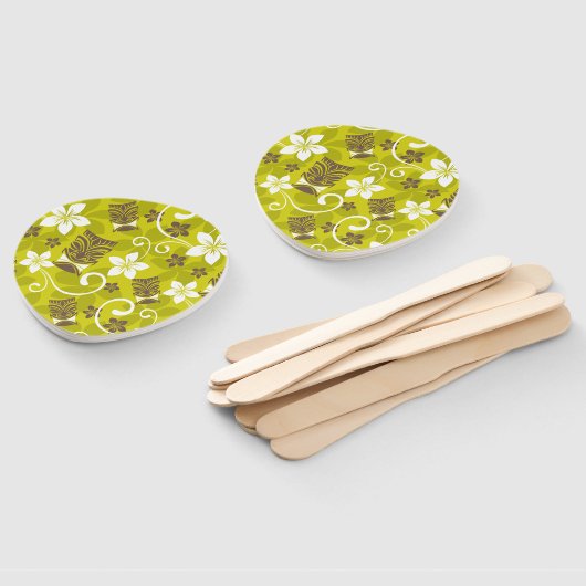 LUAU TIKI PATTERN FÄCHER (Non-assembled)