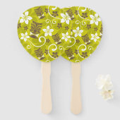 LUAU TIKI PATTERN FÄCHER (Vorne und Hinten)