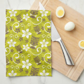 LUAU TIKI PATTERN GESCHIRRTUCH (Viertel Falte)